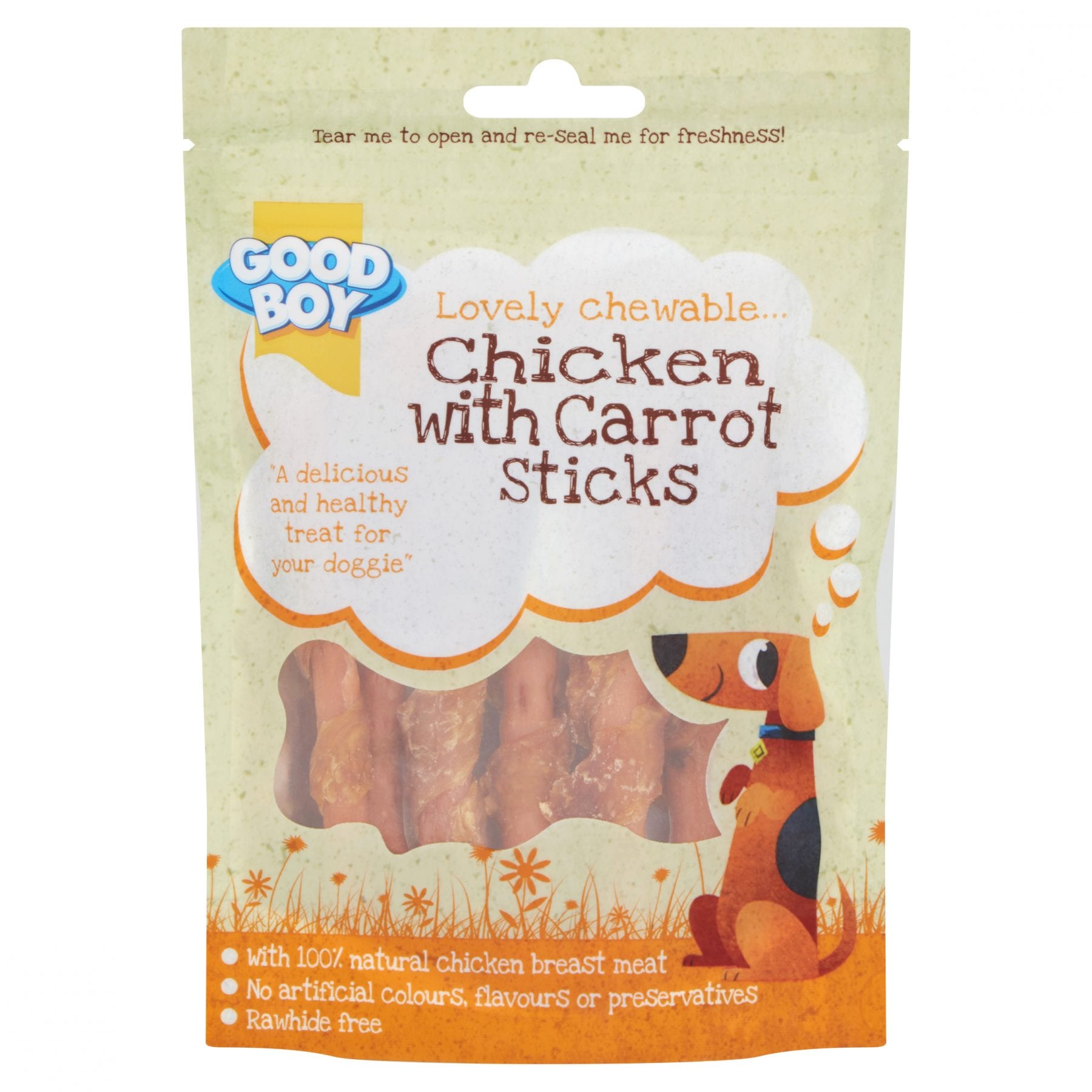 chicken and carrot dog treats